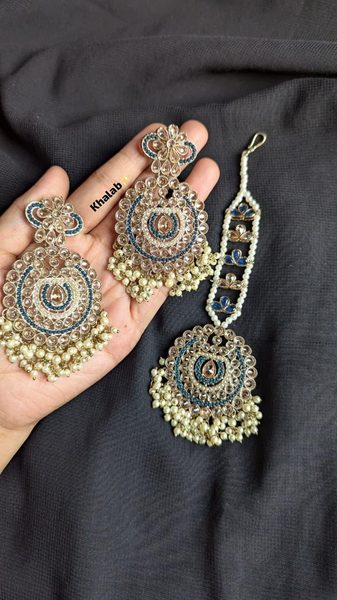 Premium Pakistani Earring Tikli Set